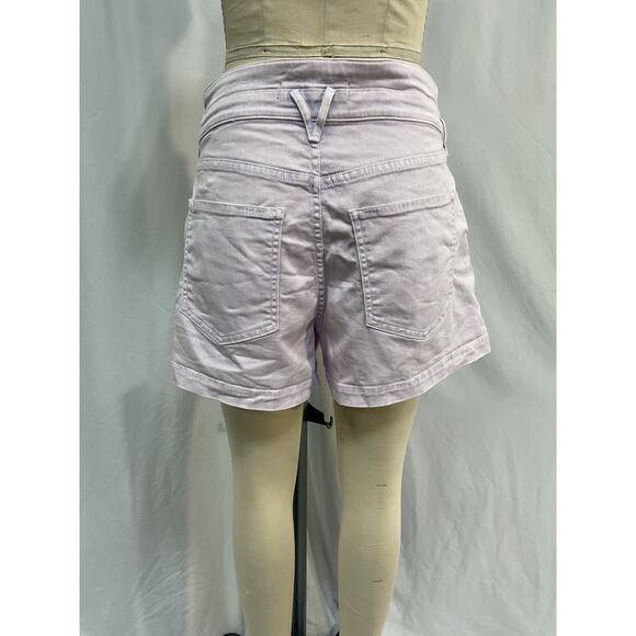 Veronica Beard 'Jaylen' Purple Cotton Pleated Denim Shorts Size 30 - Picture 3 of 5